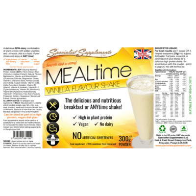 Vanilla flavour vegan meal shake 300g Powder (3)