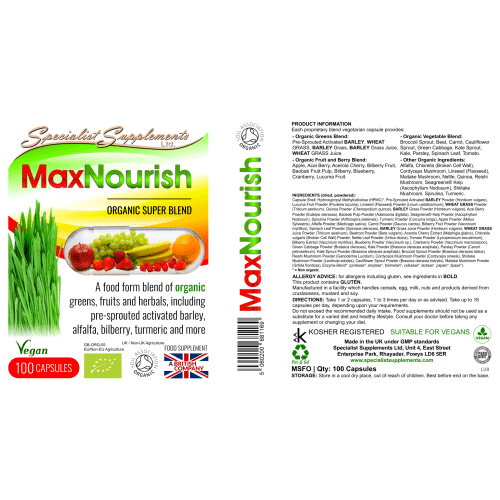 MaxNourish organic v3 100 capsules (4)