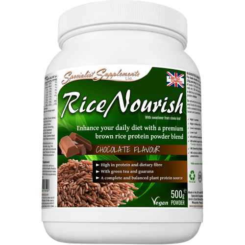 RiceNourish Chocolate Flavour Rice Protein 500g Powder (1)